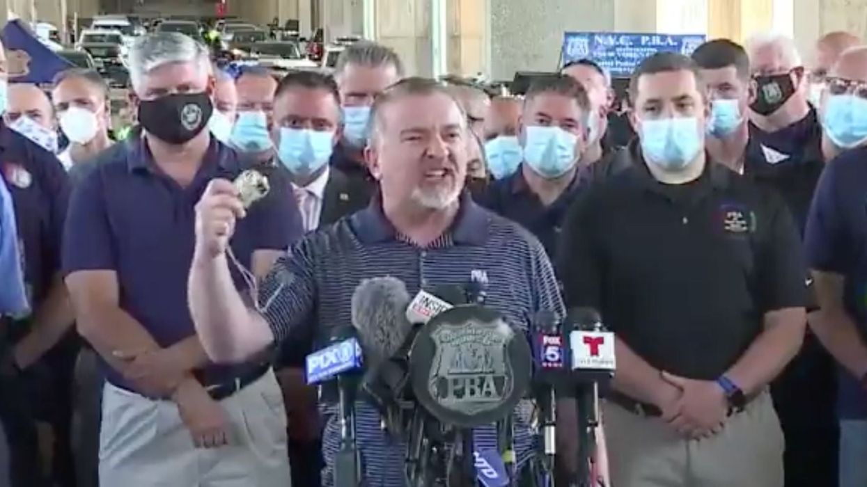 Police union chief claims 'everybody' is trying to 'shame' cops in furious tirade