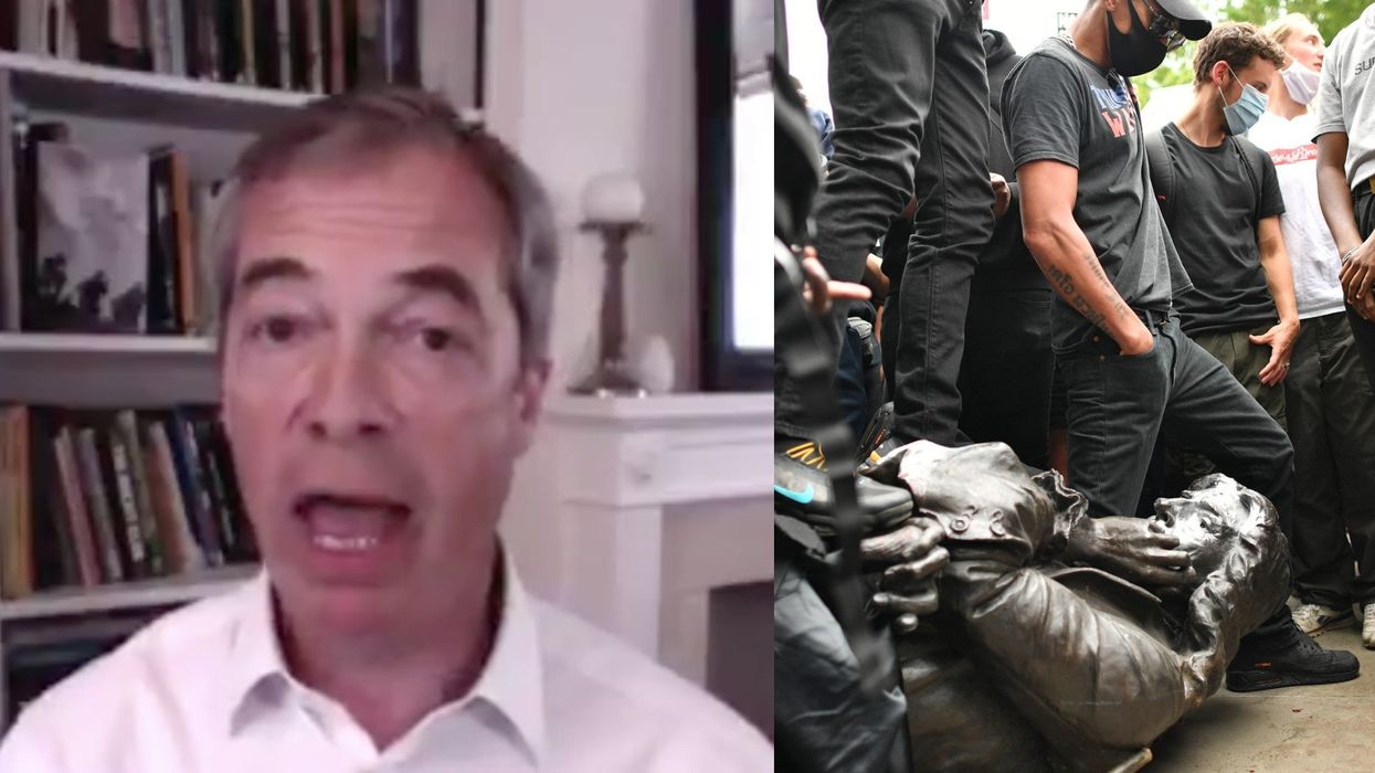 Nigel Farage causes outrage after claiming that slave trader Edward Colston was a 'philanthropist'