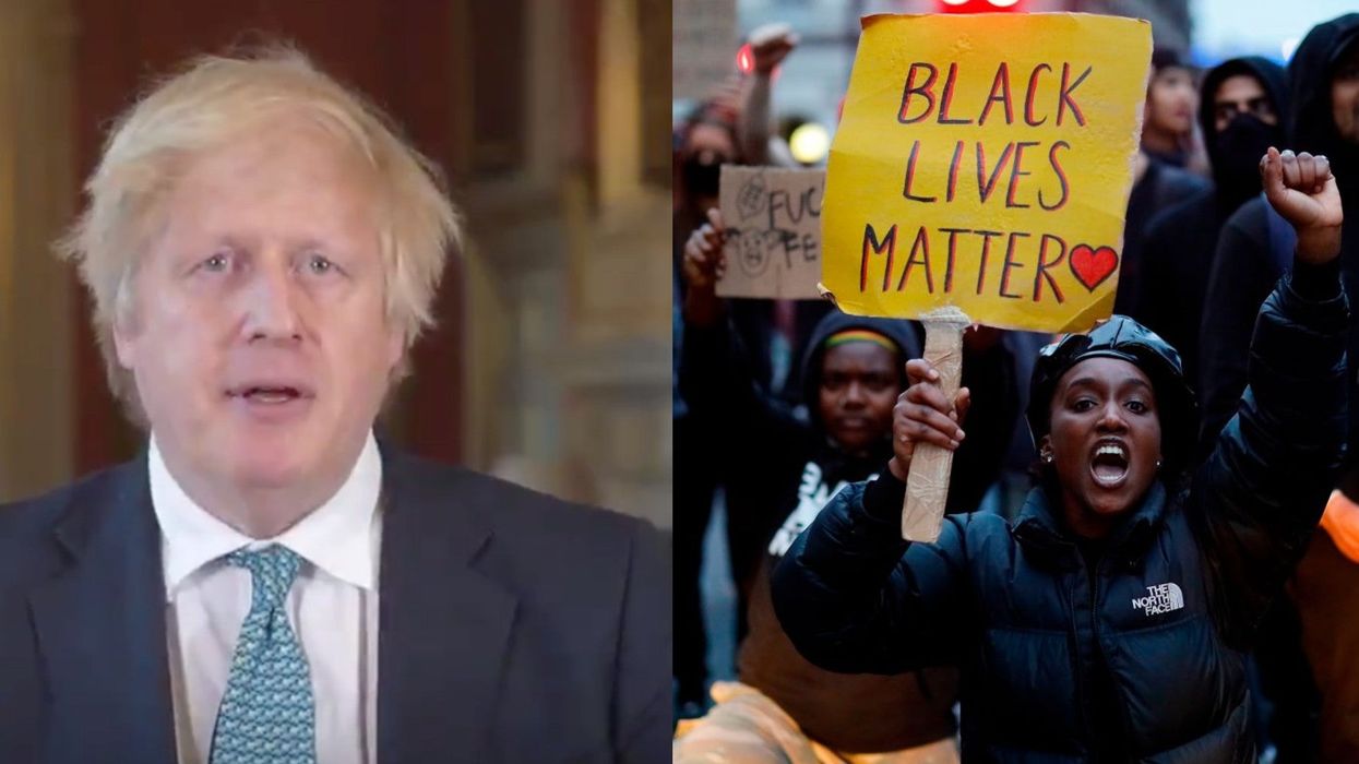Boris Johnson said the UK is 'not racist' and people are proving him otherwise