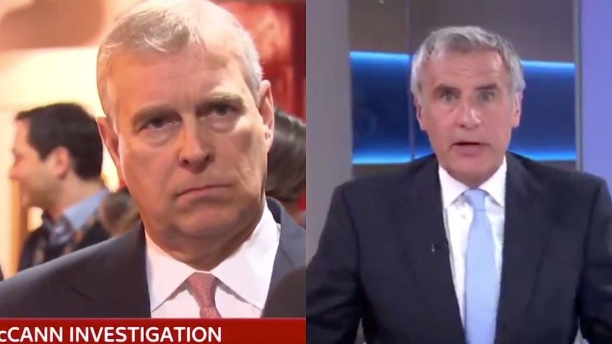 Viewers shocked after Sky News accidentally plays clip of Prince Andrew in segment on new Madeleine McCann suspect