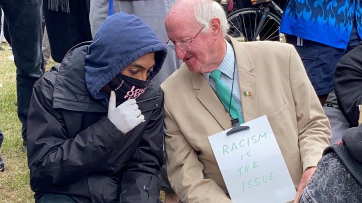 Touching photo from London's Black Lives Matter protest shows 'what day was really about'