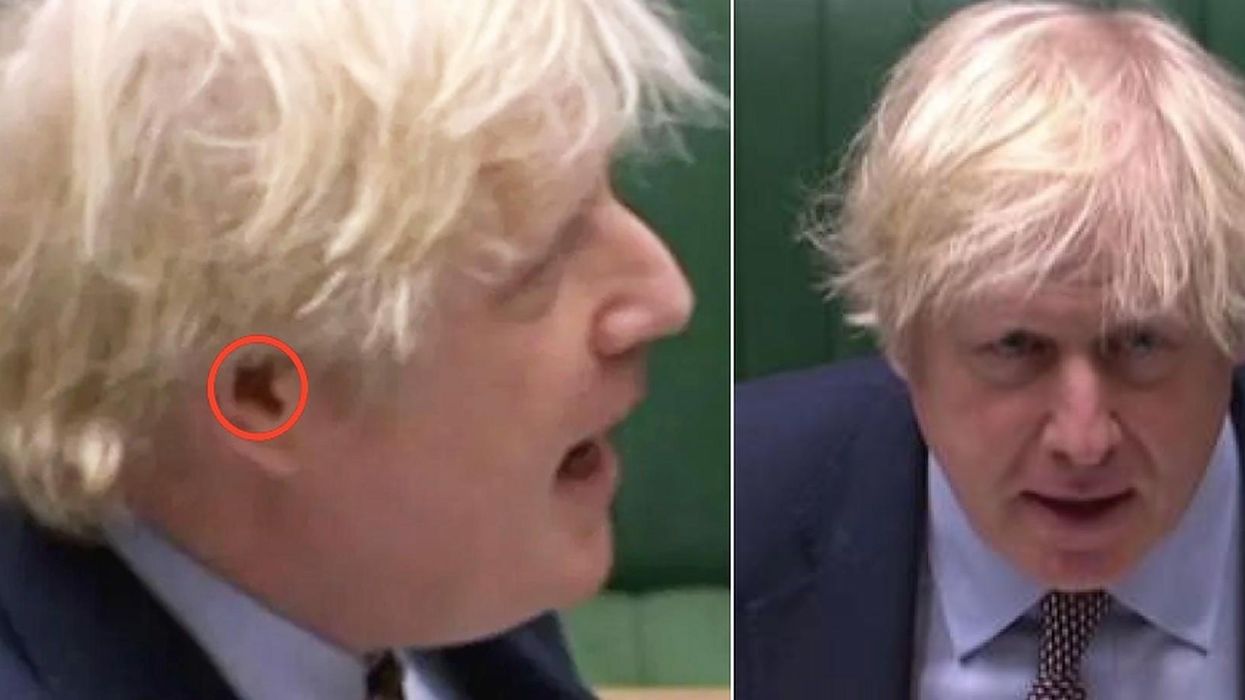 Boris Johnson forced to deny that he was wearing an 'earpiece' during PMQs