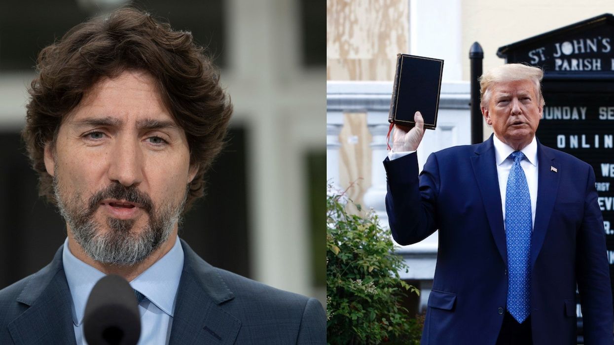 Justin Trudeau's 21 seconds of silence on Trump's actions said more than words ever could