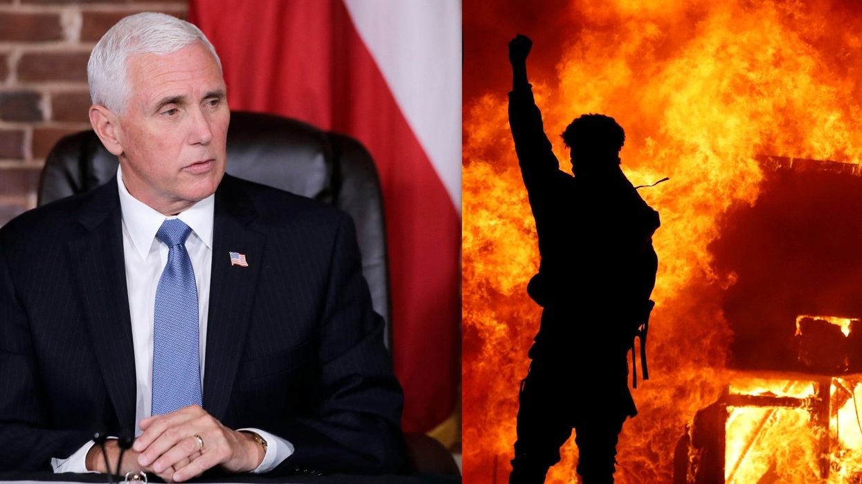 Mike Pence tried to lend his support to 'peaceful protests' and it badly backfired