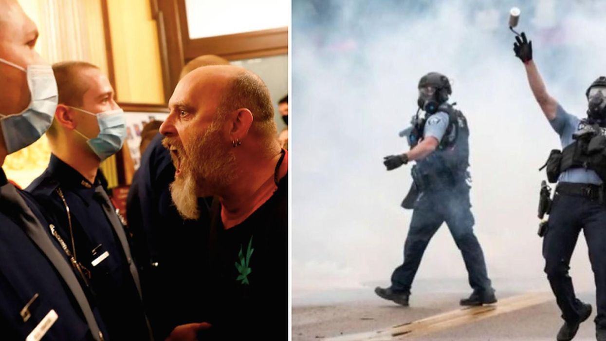 People are pointing out how differently white and black protesters in Minneapolis are treated by police