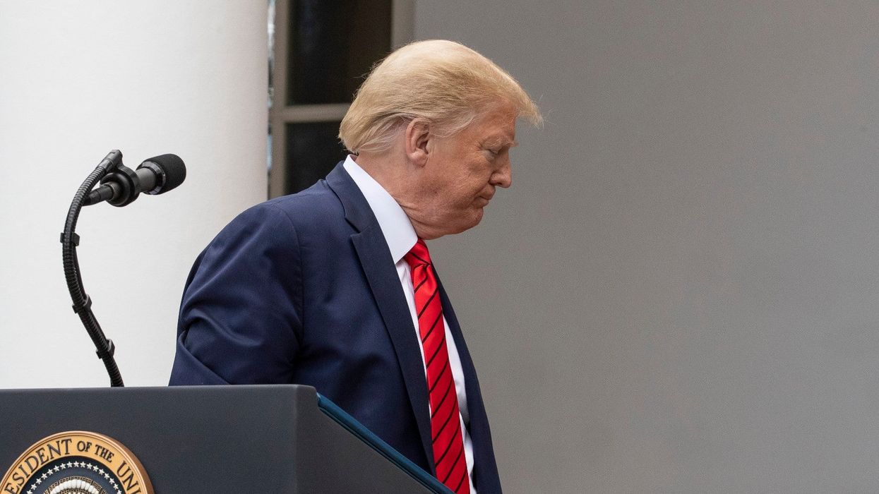 Trump branded 'racist' and 'misogynist' after storming out of press briefing following spat with reporters