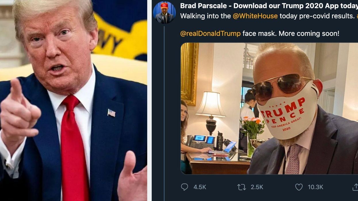 Trump's campaign is making MAGA face masks and giving them away to people who donate money to him