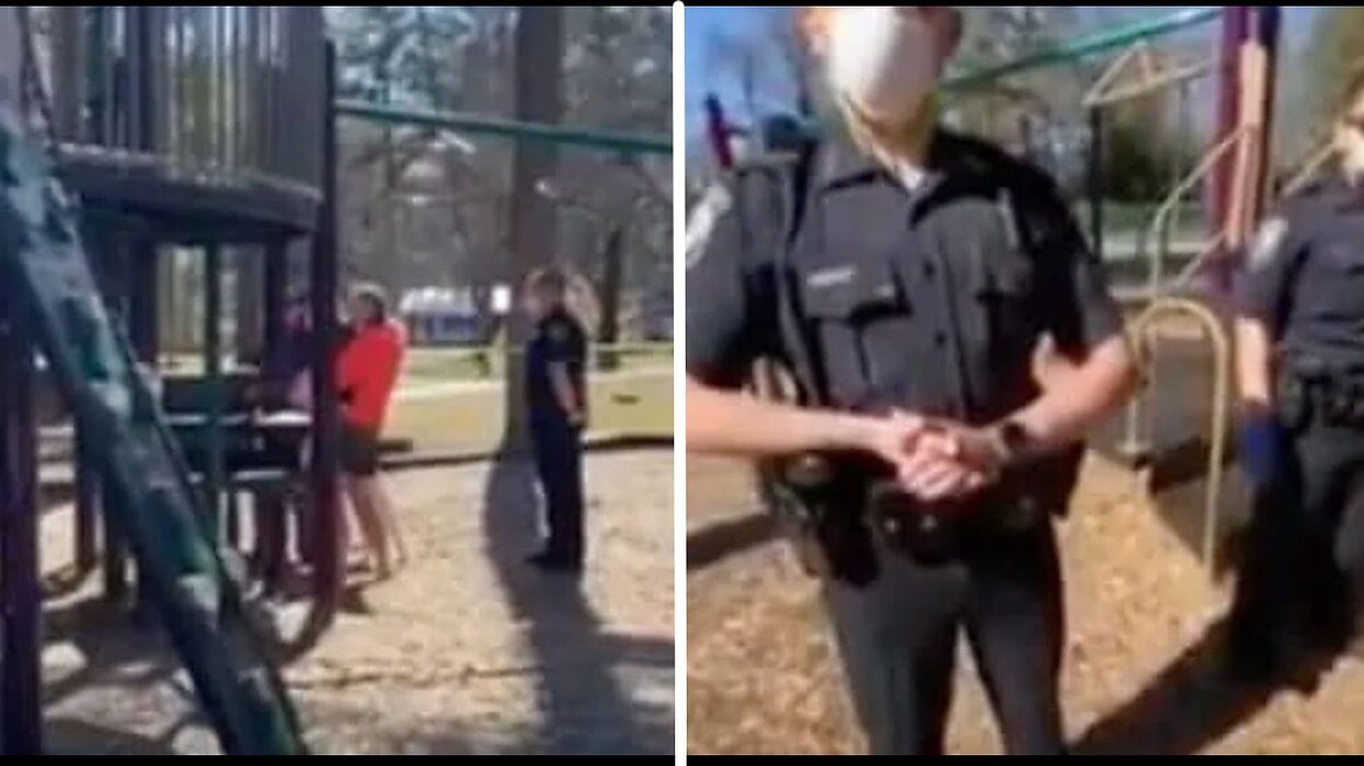 Parents deliberately cough at police and call officers ‘Nazis’ for asking them to leave playpark