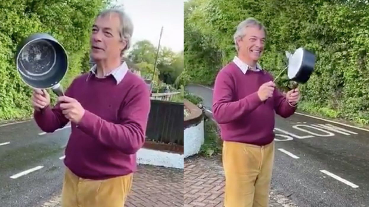 Nigel Farage's clap for carers might be the most awkward thing you see today
