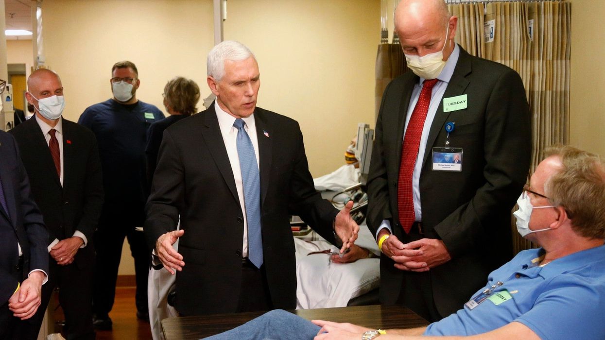 Mike Pence ridiculed for saying he didn't wear a face mask because he wanted to 'look patients in the eye'