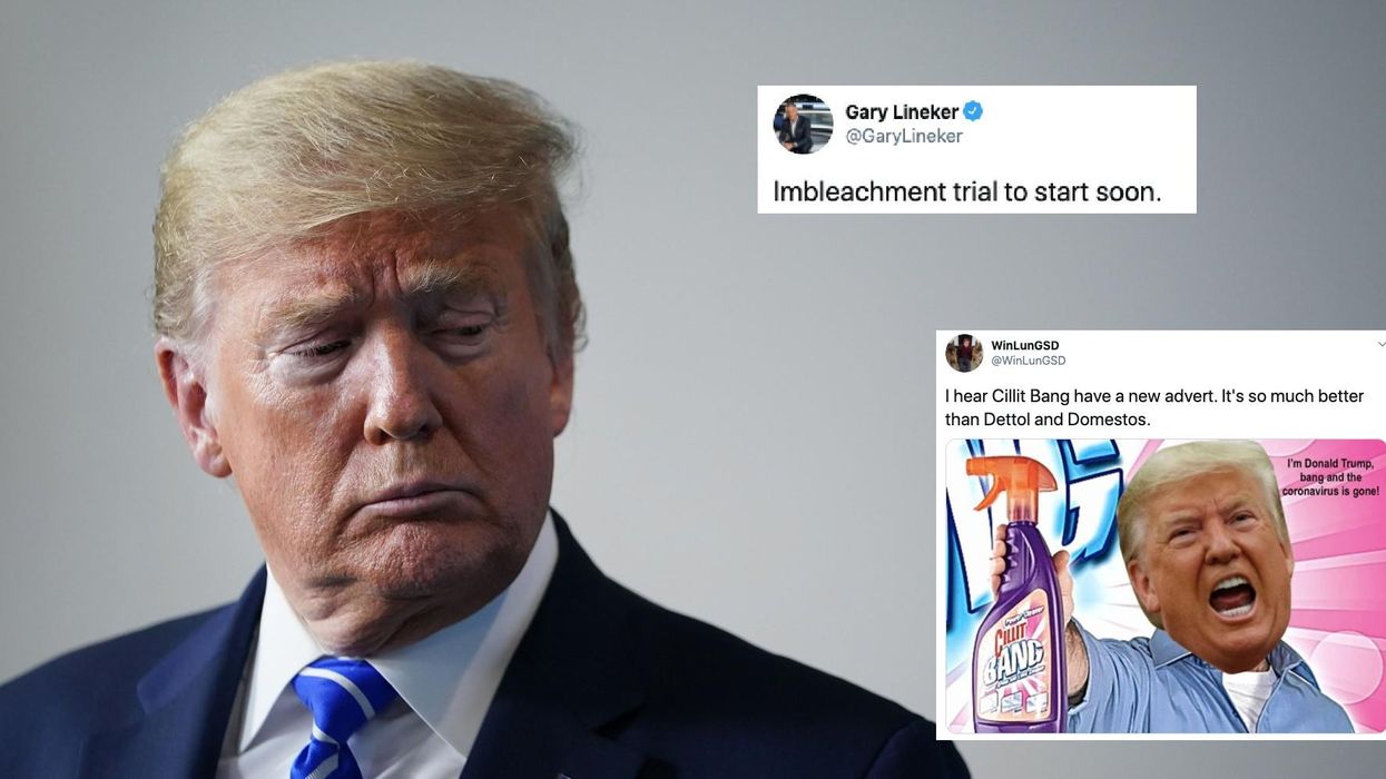 28 of the funniest reactions to Trump suggesting bleach and UV light could stop coronavirus