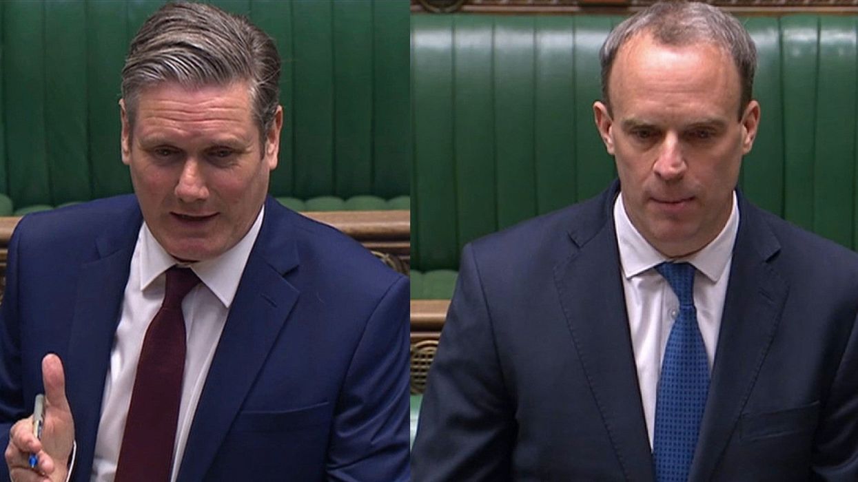 Keir Starmer had the perfect comeback after Dominic Raab tried to correct him during PMQs