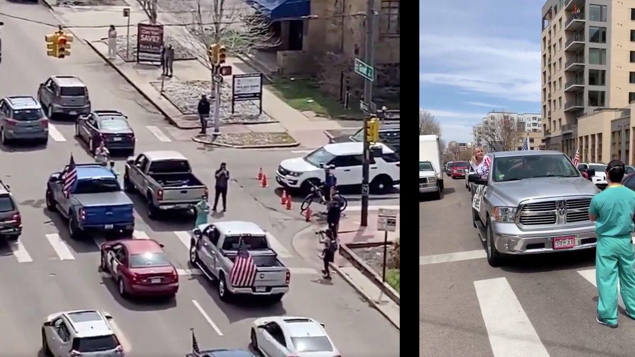 Two healthcare workers stood up to lockdown protesters in Colorado