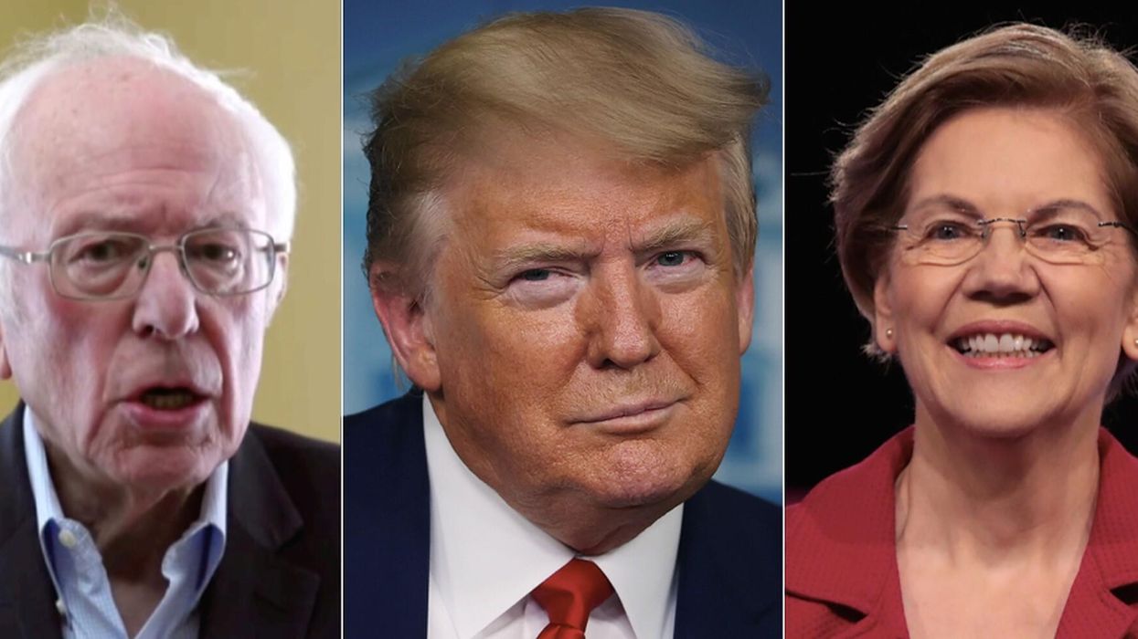 Trump wants you to blame Elizabeth Warren for Bernie Sanders dropping out. Here's why that's so wrong