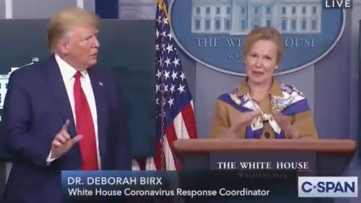 Trump said is was 'very happy' that one of his aides couldn't comfort her granddaughter who had a high fever