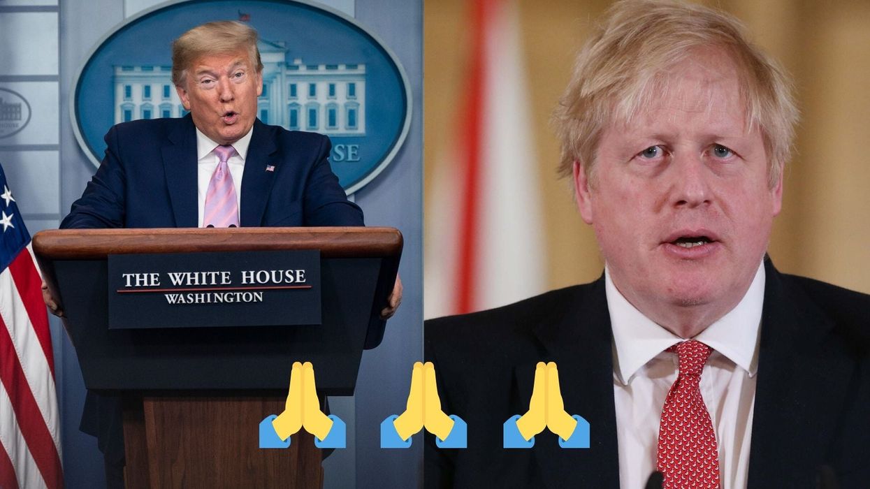 Trump claims that 'all Americans are praying for Boris Johnson' to recover from coronavirus