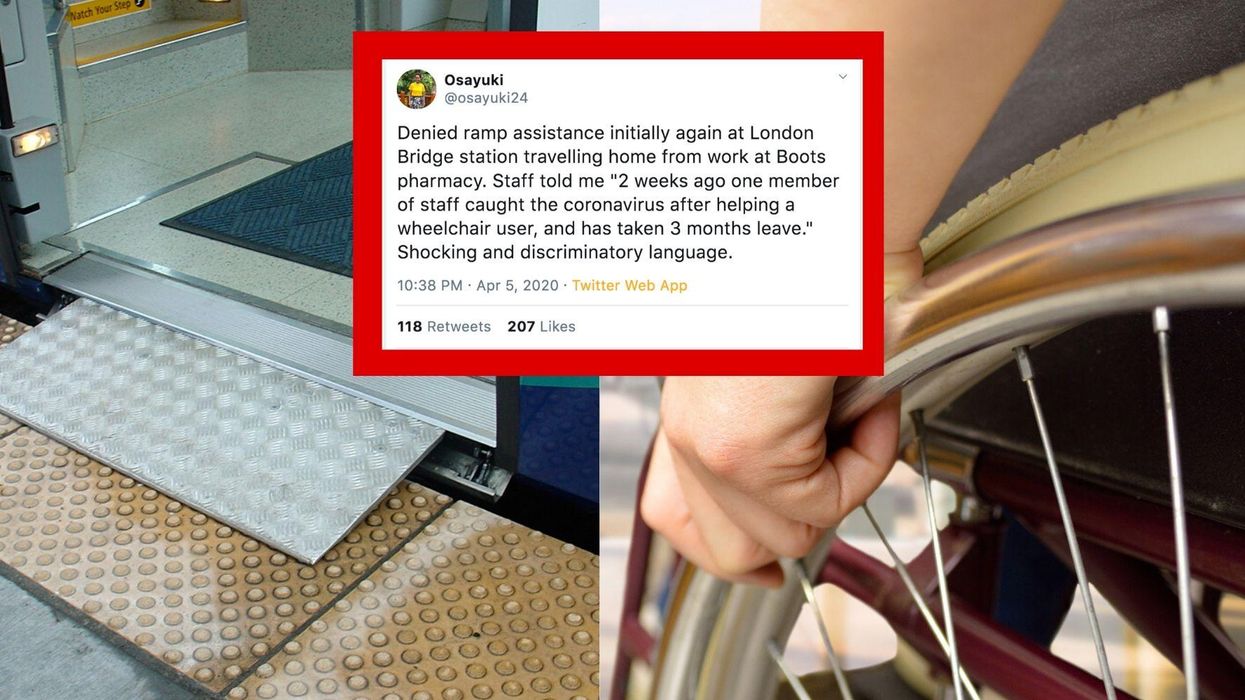 Wheelchair user refused help at railway station due to staff fears of 'catching coronavirus'