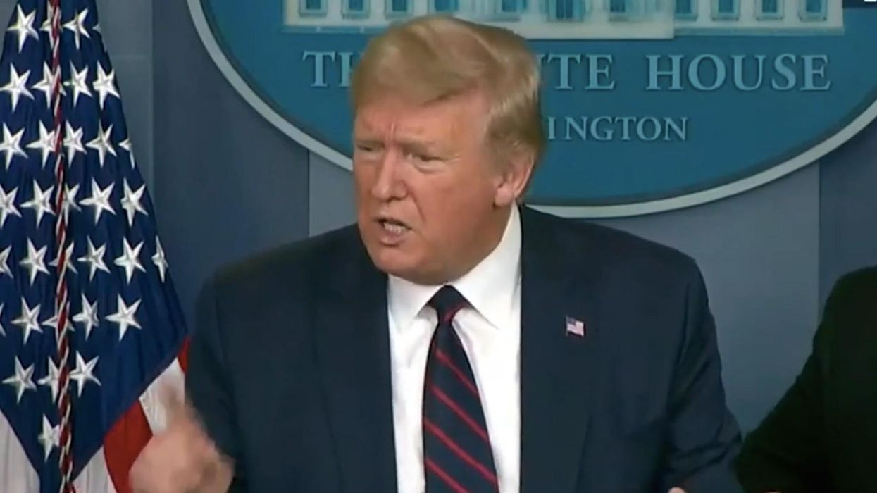 Trump is threatening to withhold coronavirus aid from state governors who refuse to praise him