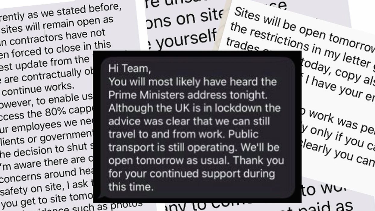As the UK enters 'lockdown', these non-key workers are still being told to come into work by their bosses