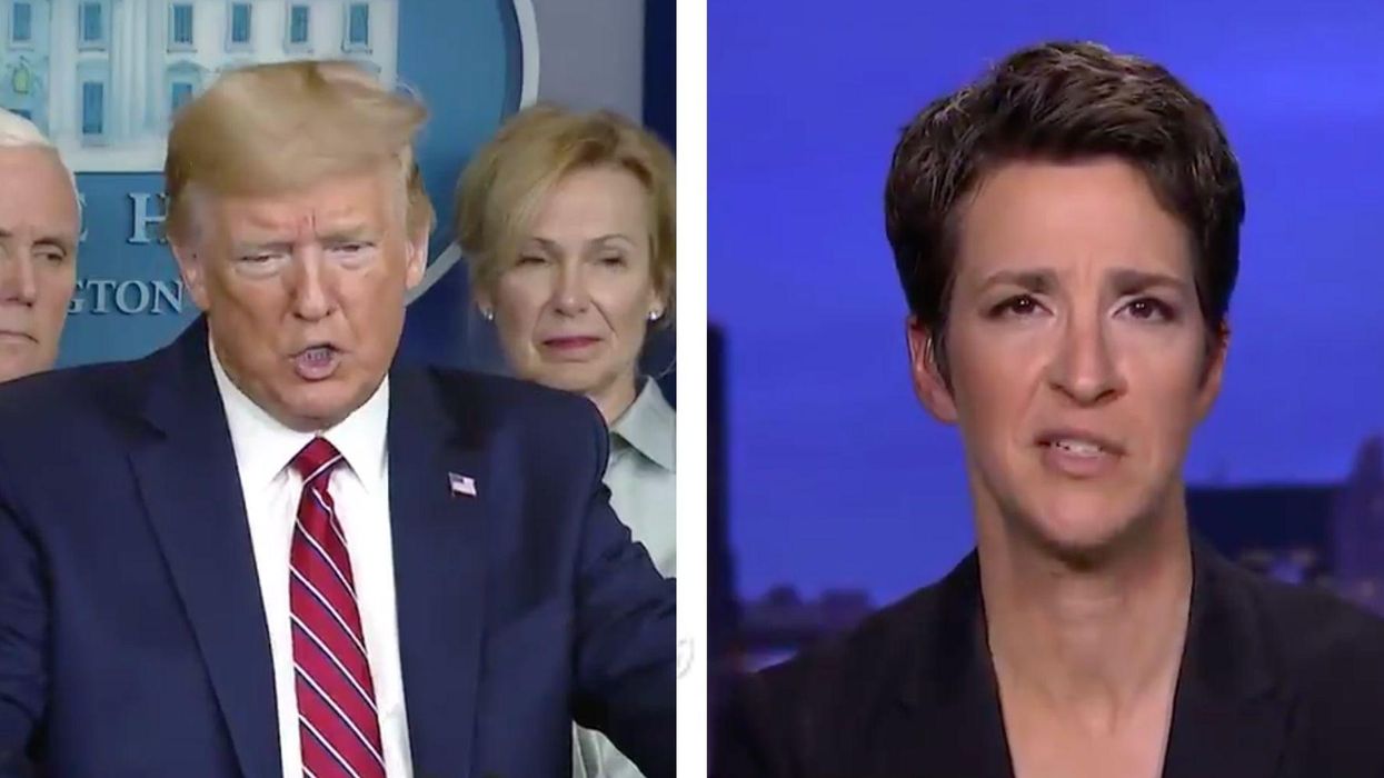 'It's going to cost lives': Rachel Maddow slams Trump for false claims about malaria drug being 'very effective' against coronavirus