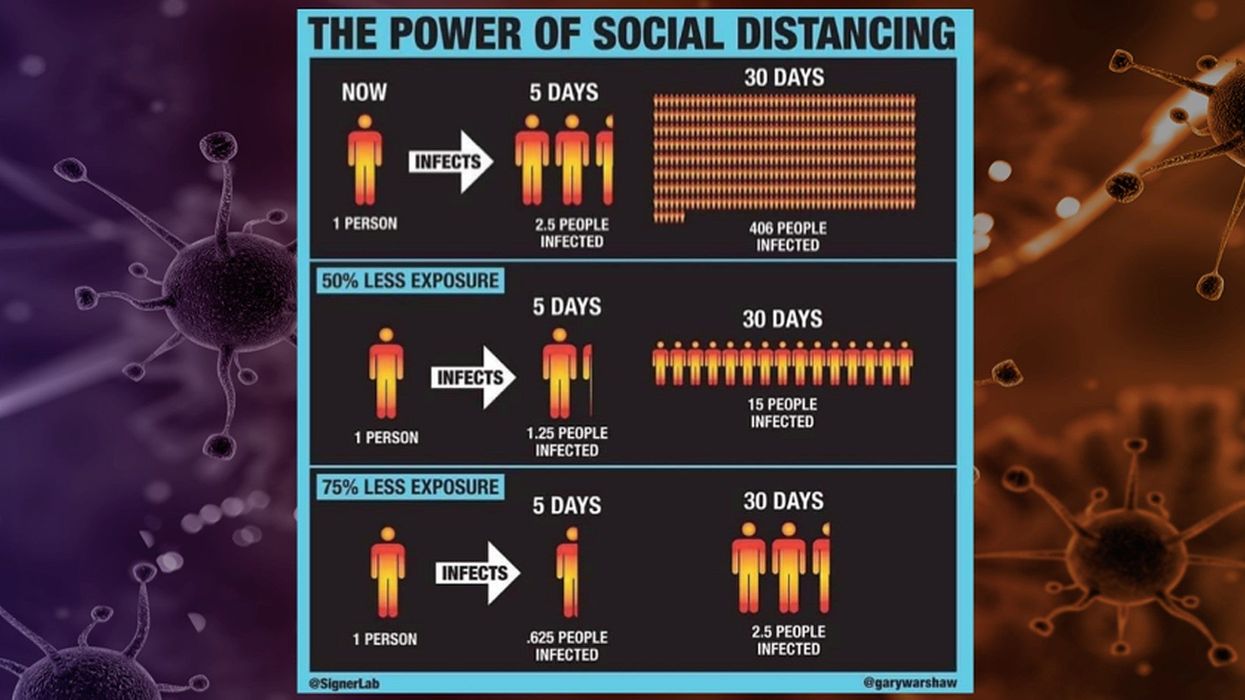 This graphic perfectly explains why social distancing is so important right now