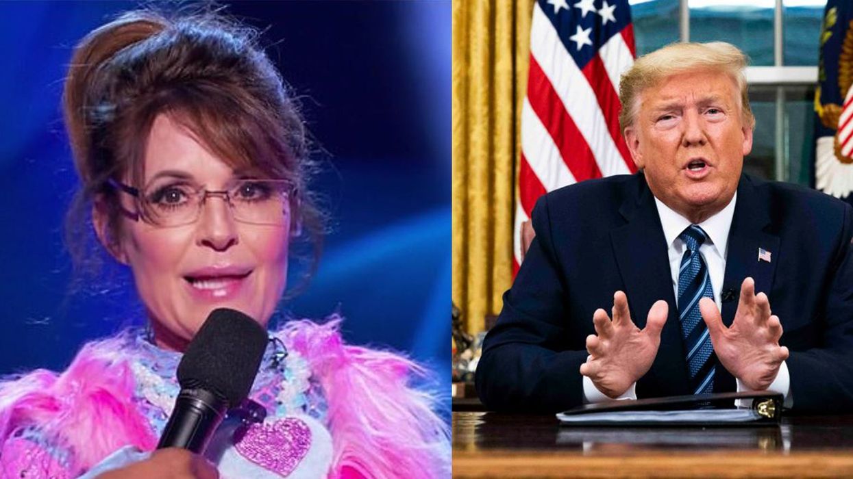 Sarah Palin rapping on The Masked Singer moments before Trump's coronavirus address is truly the weirdest few seconds in TV history