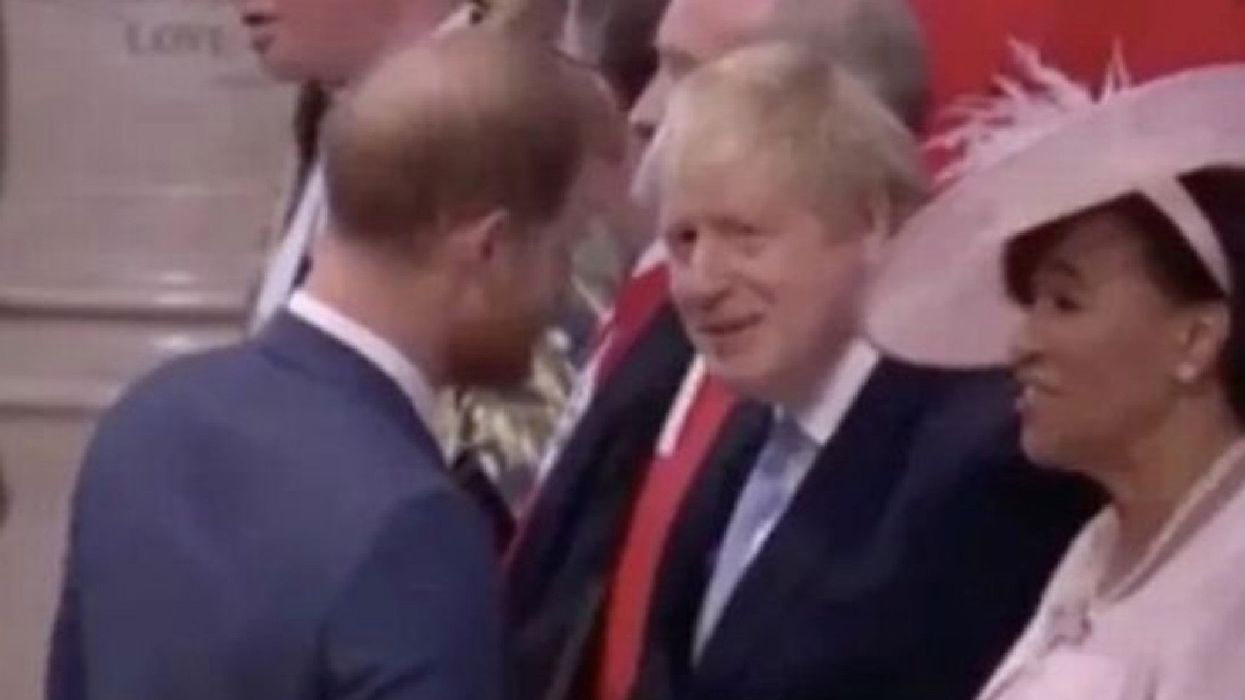 Prince Harry appears to ignore Boris Johnson during awkward interaction
