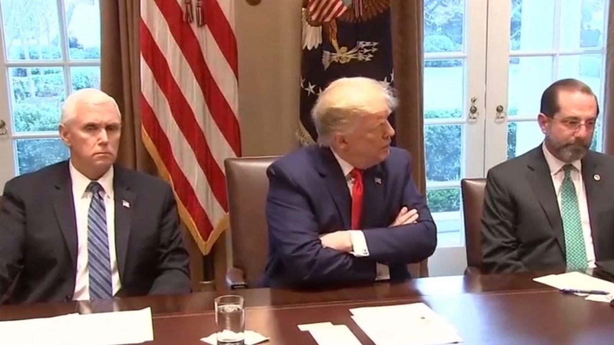 Experts baffled as Trump asks why they can't just use flu vaccines to prevent coronavirus