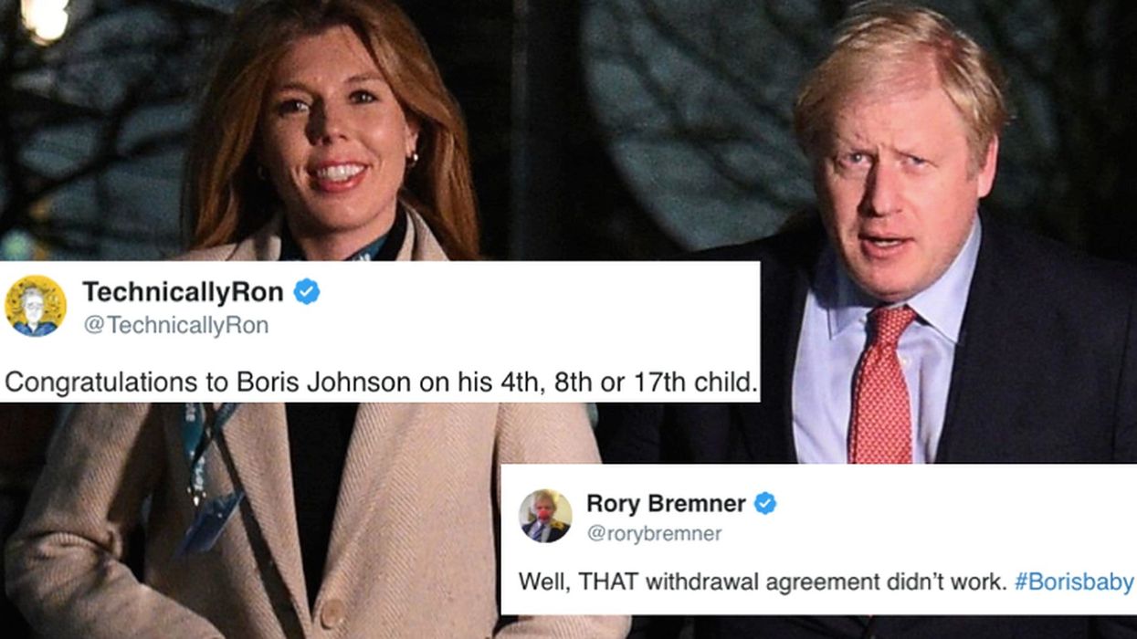 17 of the most ridiculous and hilarious reactions to Boris Johnson and Carrie Symonds' baby news