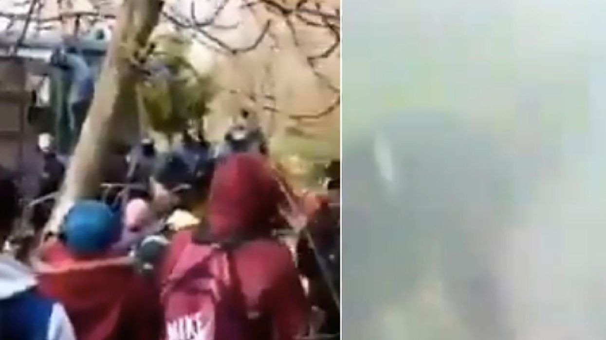 Distressing footage emerges of tear gas being fired at refugees stranded between Greece and Turkey