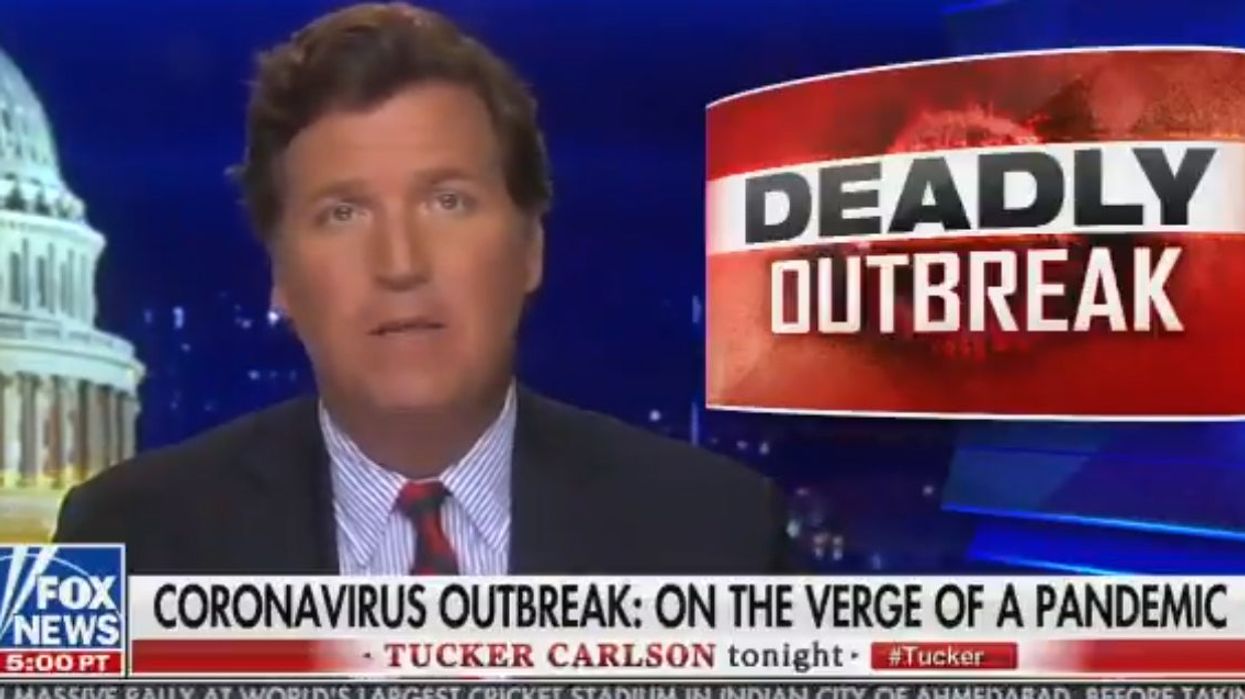 Tucker Carlson blames 'wokeness' in the media for the spread of the coronavirus