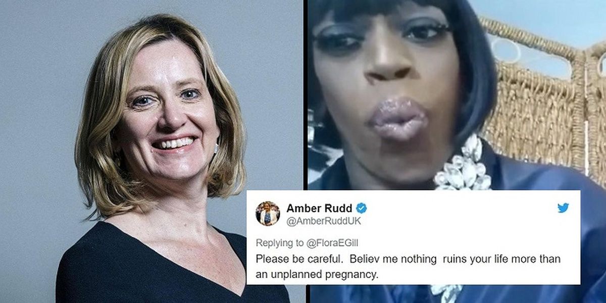 Amber Rudd Daughter Amber Rudd tweets her daughter about unplanned pregnancies and no one ...
