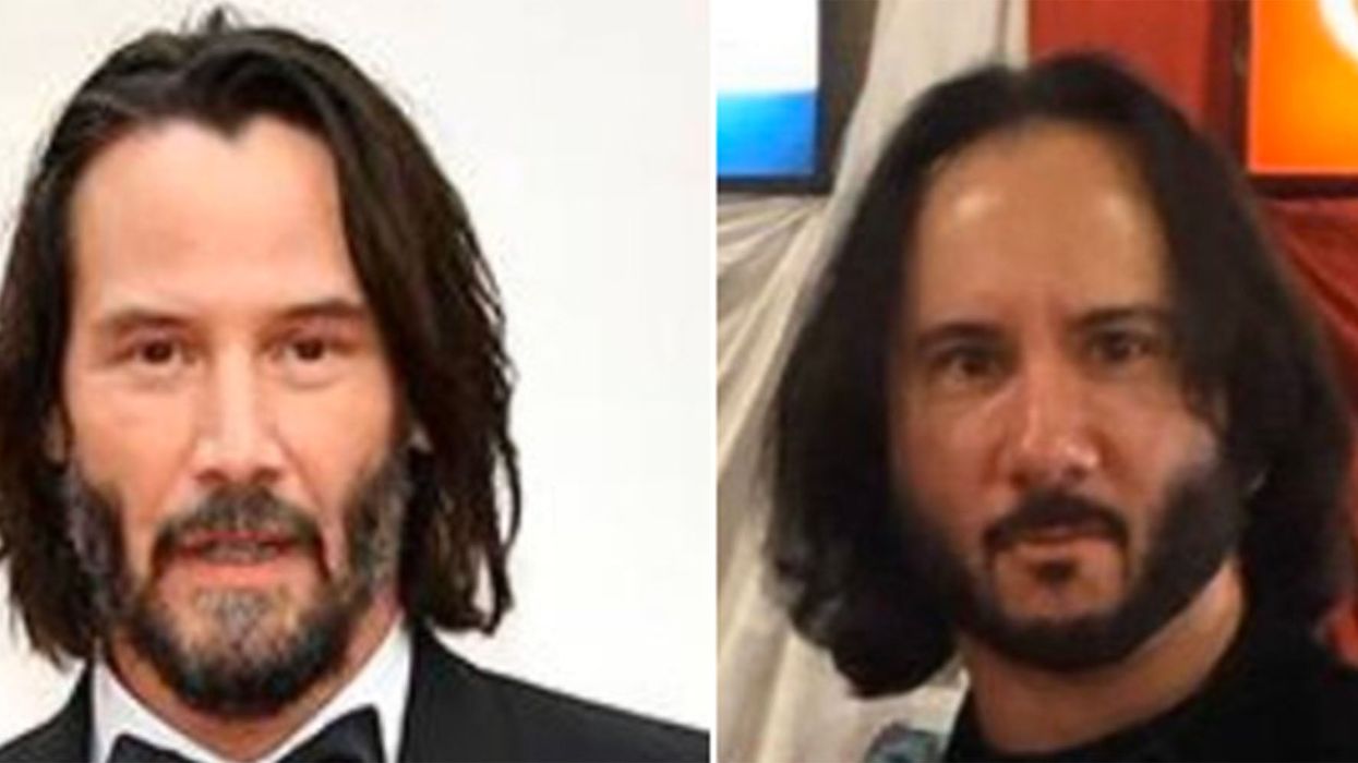 Trump fan fooled into thinking that he met Keanu Reeves thanks to awful lookalike