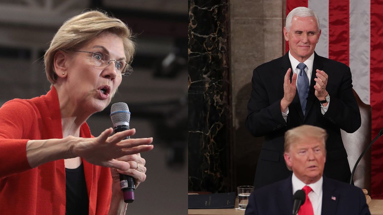 Elizabeth Warren compares Mike Pence to 'a dog' when asked who will be her vice president