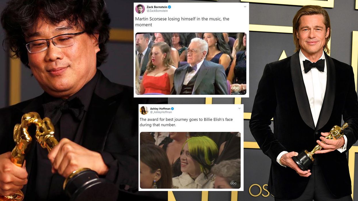32 best reactions from the Oscars, from Brad Pitt mocking Trump to Parasite memes
