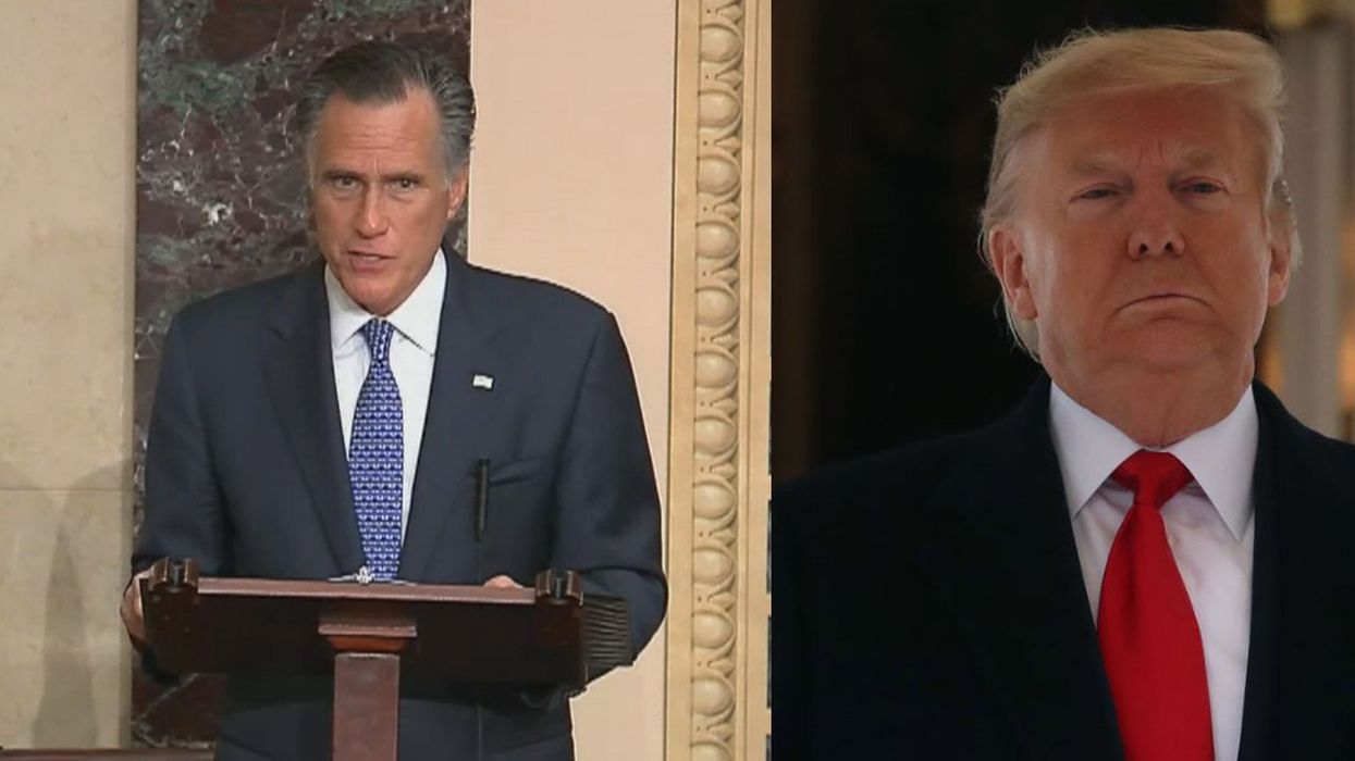 Republicans compare Mitt Romney to 'Judas' after standing up to Trump and voting for impeachment