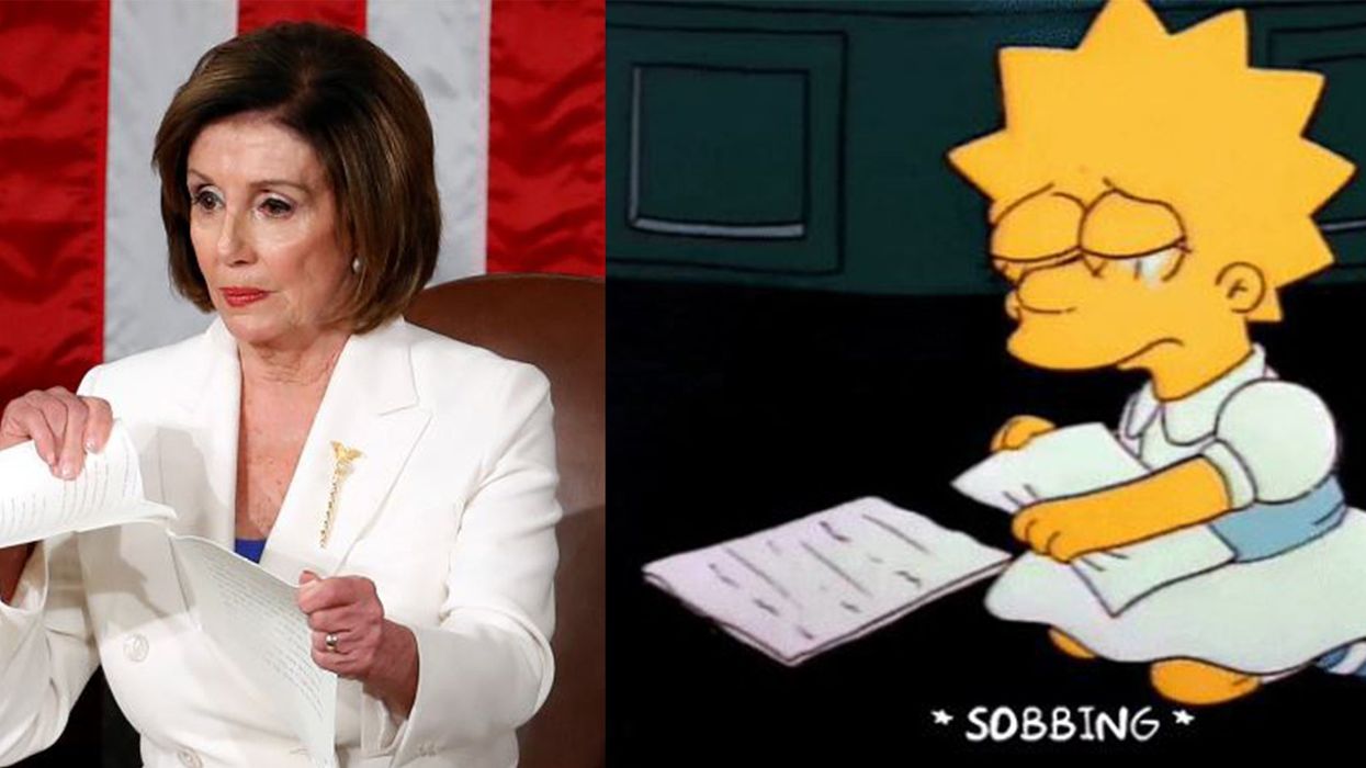 Mike Pompeo used a picture of Lisa Simpson to mock Nancy Pelosi but there is a problem