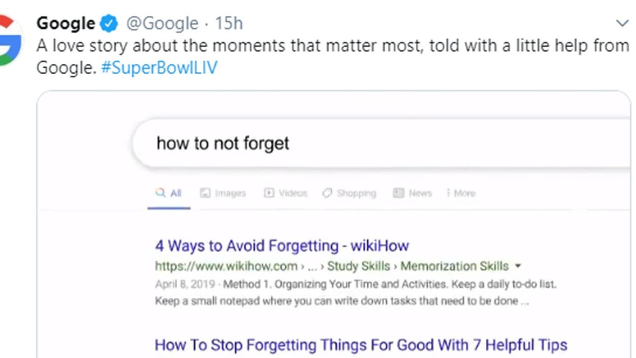 Google's Super Bowl advert left everyone in tears