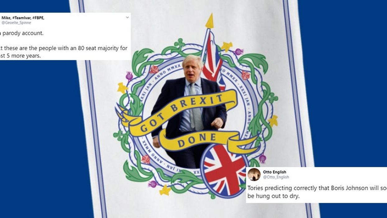 The Tories are being mocked after releasing a 'Brexit tea towel' that costs £12