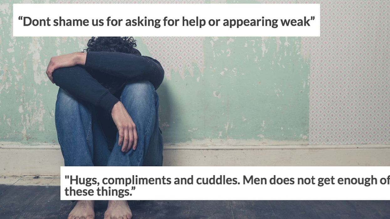 Men are sharing the small ways that we can all help prevent male suicide and their answers are heartbreaking