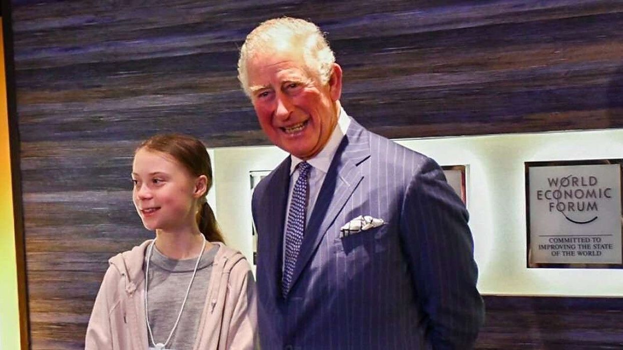 Prince Charles travelled to Davos 'on a private jet' to meet Greta Thunberg and deliver climate speech