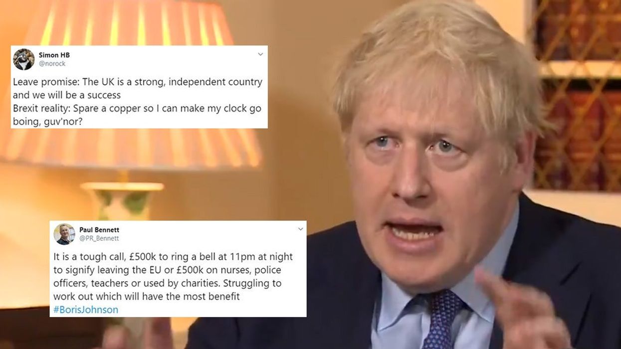 22 reactions to Boris Johnson's first 'bumbling' interview of 2020