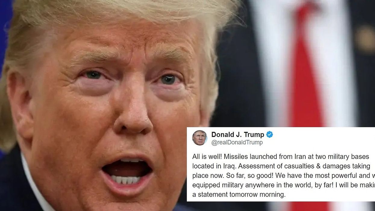 Trump's reaction to the Iran missiles was one of his worst moments yet