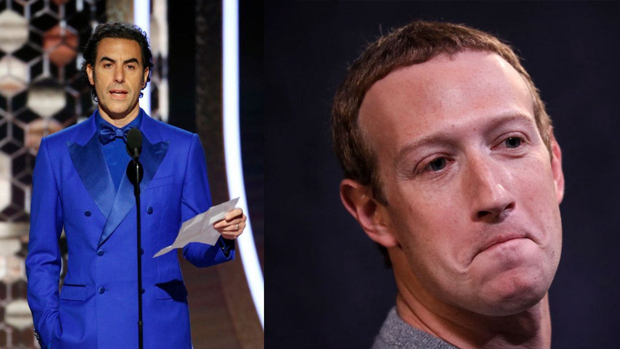 Sacha Baron Cohen accuses Mark Zuckerberg of spreading 'Nazi propaganda' in brutal Golden Globes joke
