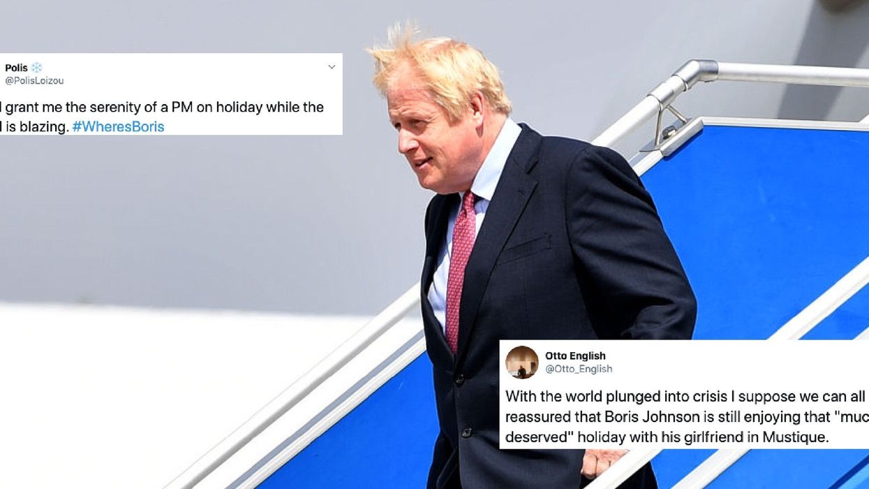 Boris Johnson mocked for 'still being holiday' as tensions between Iran and the west soar