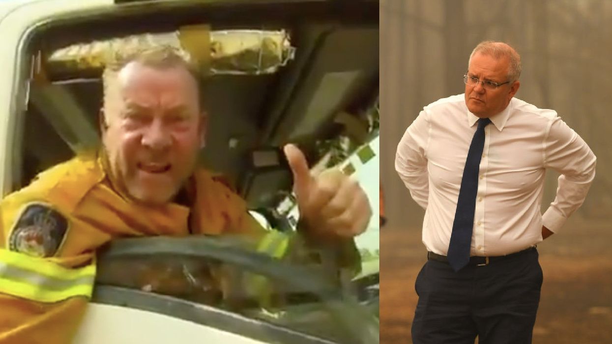 Furious firefighter tells Australian prime minister to 'go and get f**ked'