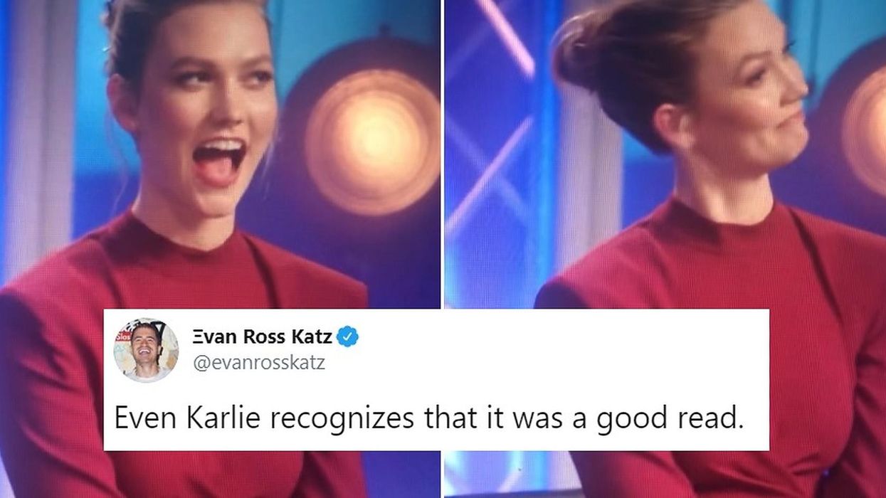 Karlie Kloss was reminded of her connection to the Trumps and her reaction was priceless