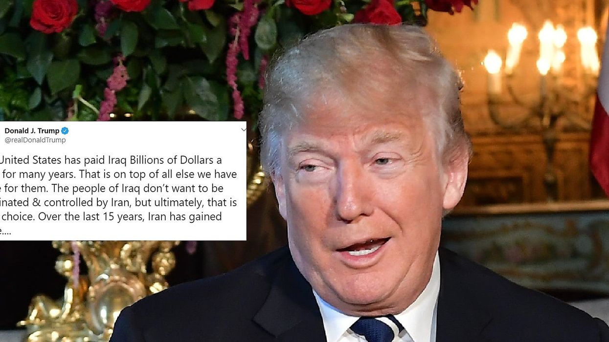 Trump just tried to brag about ‘everything America has done’ for Iraq