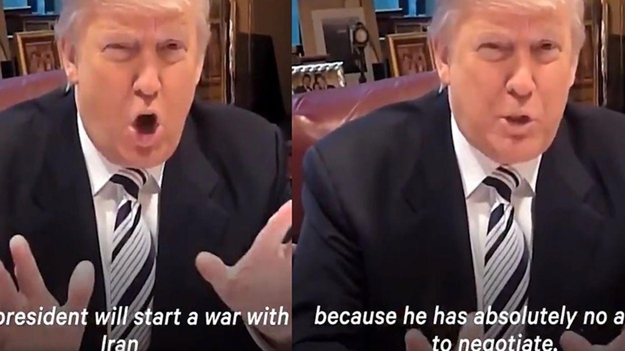 Trump once said only a 'weak and ineffective' president like Obama would try and start a war with Iran to get re-elected