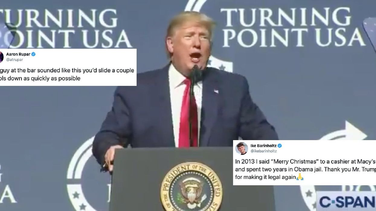 Trump mocked after claiming he has revived the phrase 'Merry Christmas'